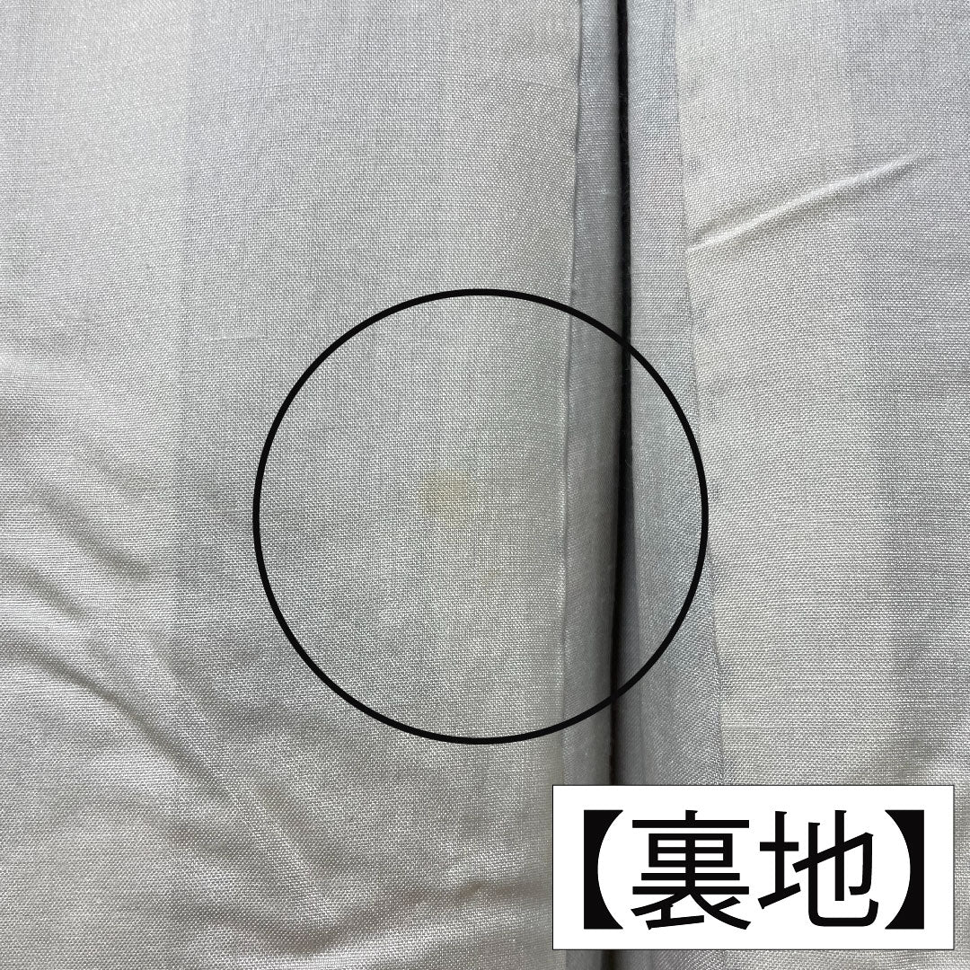 Komon, pure silk, length 152cm, sleeve length 63.5cm, lined, stencil-dyed, auspicious motif, S rank, black, 1115004132210