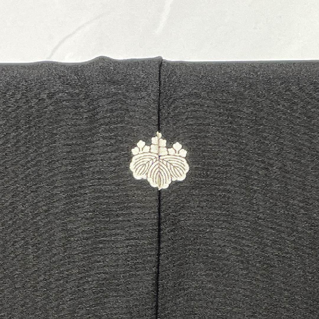 黒留袖 正絹 Aランク 身丈159cm 裄丈64cm 袷 京友禅 五つ紋 五三桐 吉祥文様 松 橘 五つ紋 黒系 1111002073310