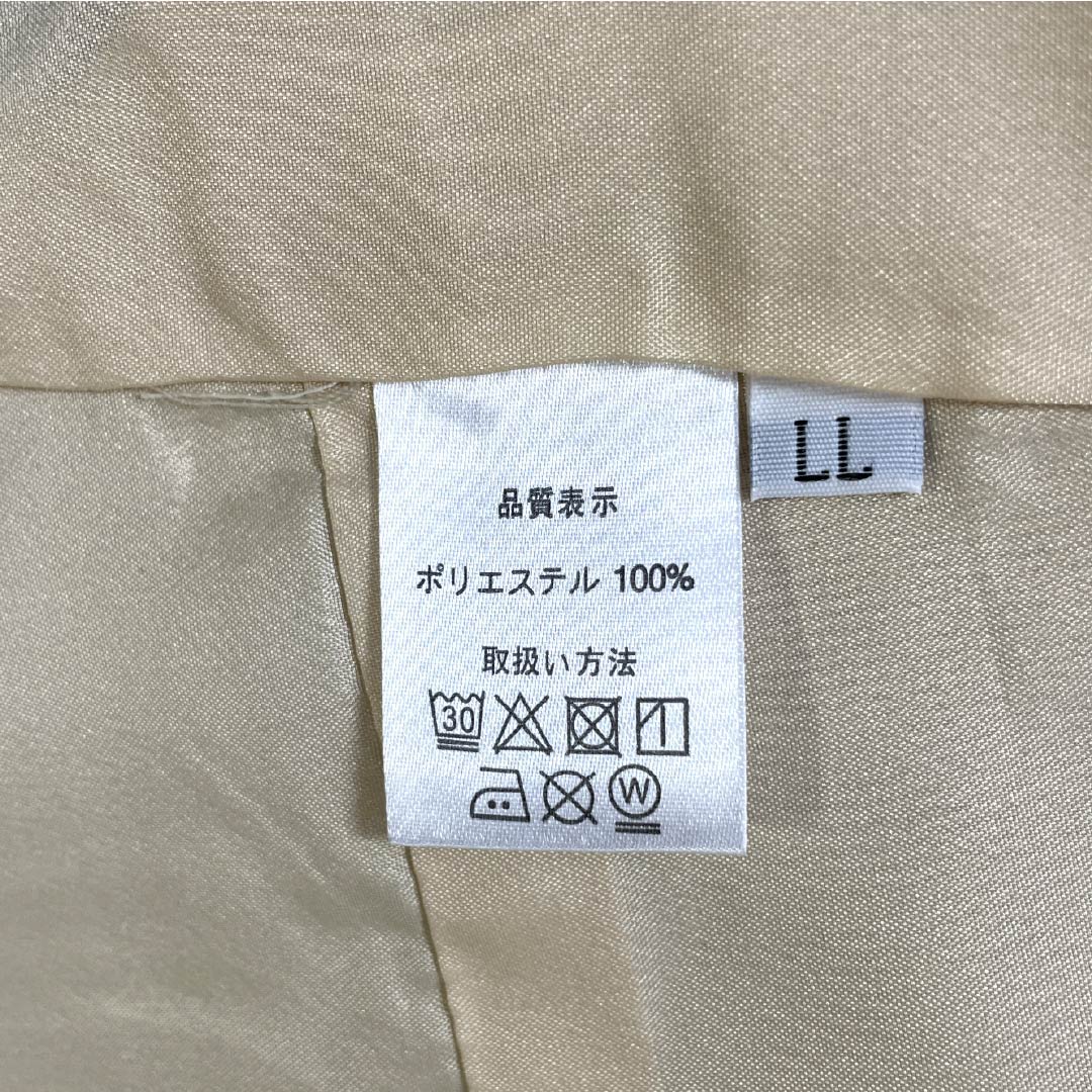 小紋 ポリエステル 身丈169cm 裄丈69.5cm 袷 落栗色(おちぐりいろ) 縦縞 未使用品 しつけ糸付き 洗える着物 Sランク 茶系 1115006002514