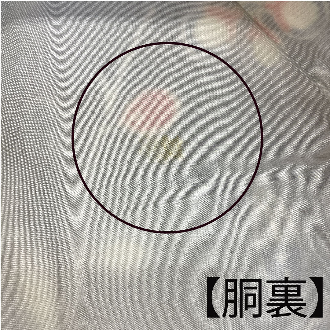 小紋 身丈155cm 裄丈62cm 袷 京紅型 松竹梅 花模様 正絹 Sランク 紺系 1115001202318