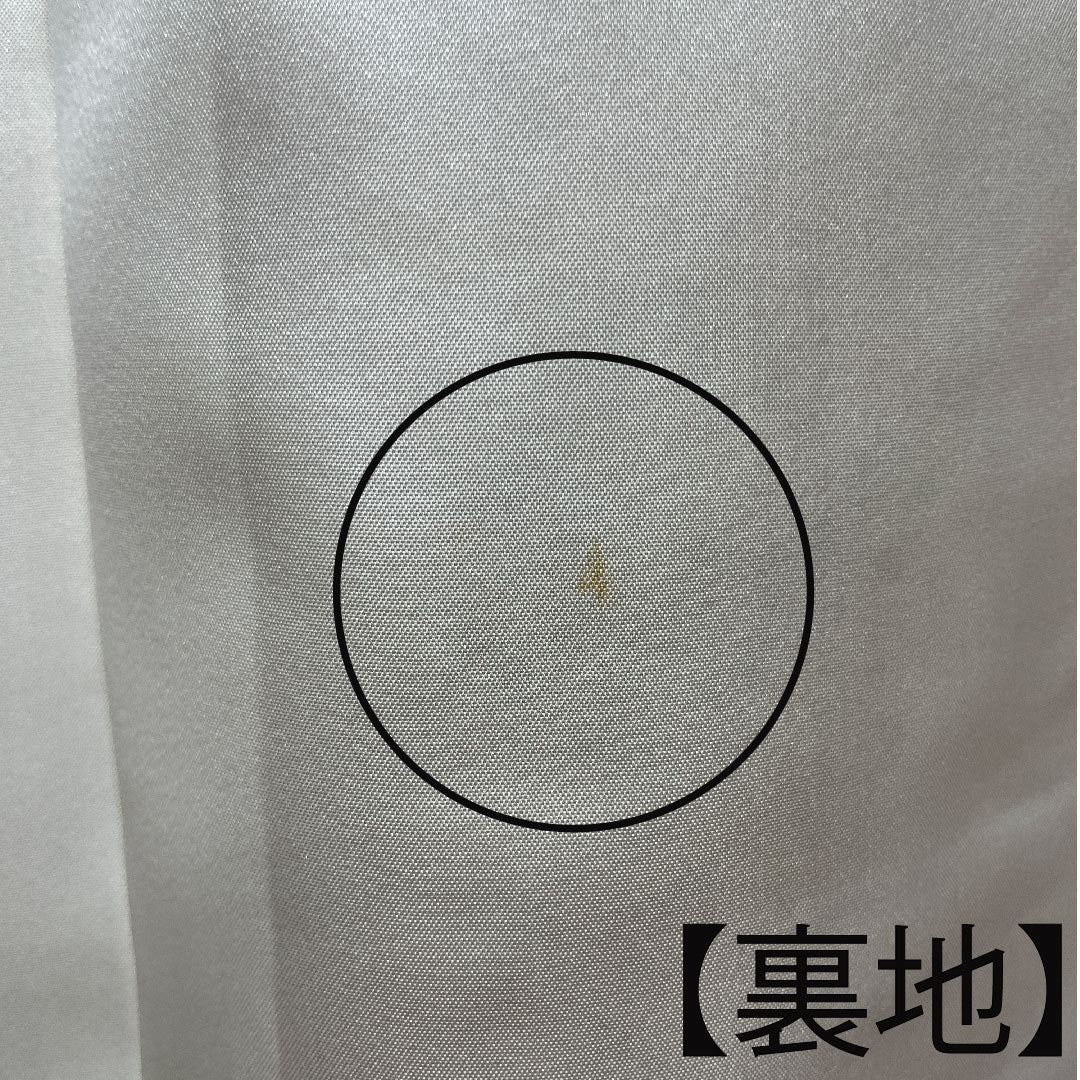 訪問着 正絹 袷 身丈158cm 裄丈65cm 胡桃色 紬地 更紗模様 しつけ糸付き Sランク 黄系 1112003322323