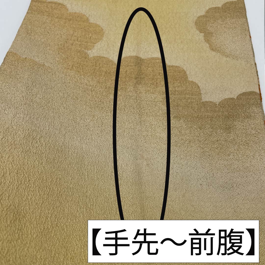 (丸帯)袋帯 正絹 鳥の子色(とりのこいろ) 丸帯 アンティーク 刺繍 帯丈410cm Aランク ポイント柄 フォーマル ベージュ系 1123013863325