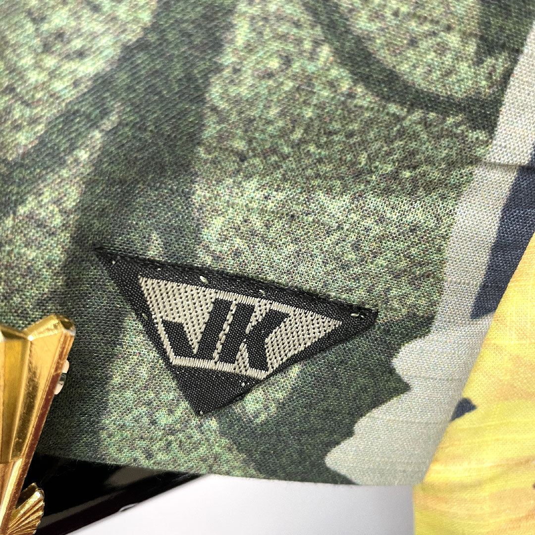 浴衣 しつけ糸付き 未使用品 向日葵 木綿 Sランク 単衣 身丈159cm 裄丈66cm グラデーション系 1118002032399