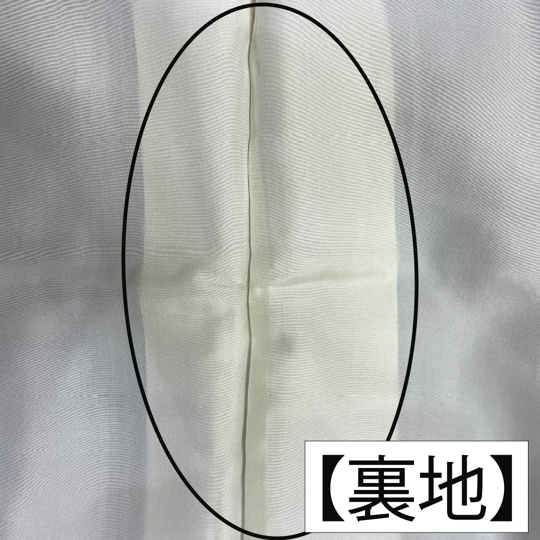 メンズ襦袢 ウール Aランク 身丈137cm 裄丈69cm 勿忘草色(わすれなぐさいろ) 風景画 袷 青系 1140000933317