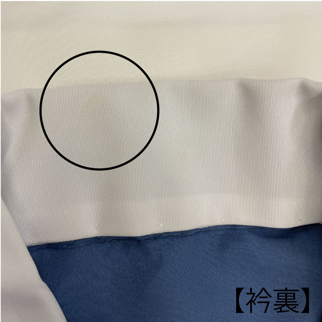 長襦袢 ポリエステル 身丈133cm 裄丈69cm 単衣 男物 富士山 Sランク 青系 1129000012117