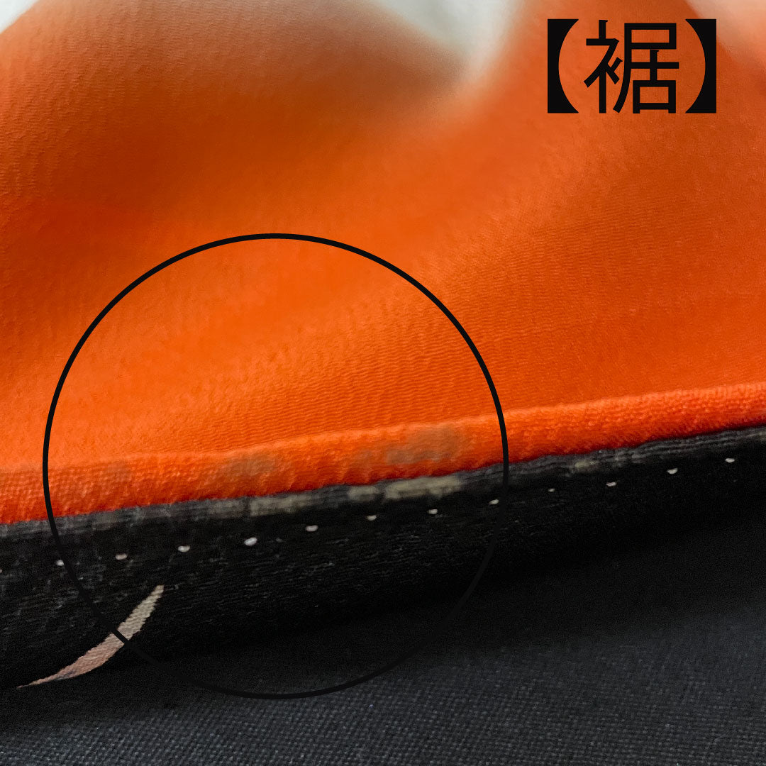 振袖 身丈158cm 裄丈66cm 袷 緋色 京紅型 松竹梅 菊 鳥 吉祥文様 正絹 Sランク 赤系 1113001602312