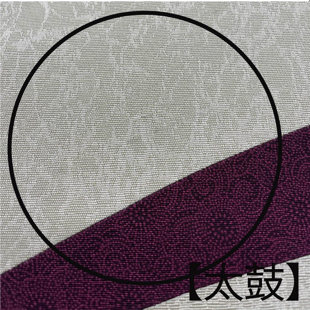 袋帯 卯の花色(うのはないろ) 人間国宝 中村勇二郎 伊勢型 切嵌 帯丈450cm 正絹 Aランク 六通 セミフォーマル クリーム系 1123006903315