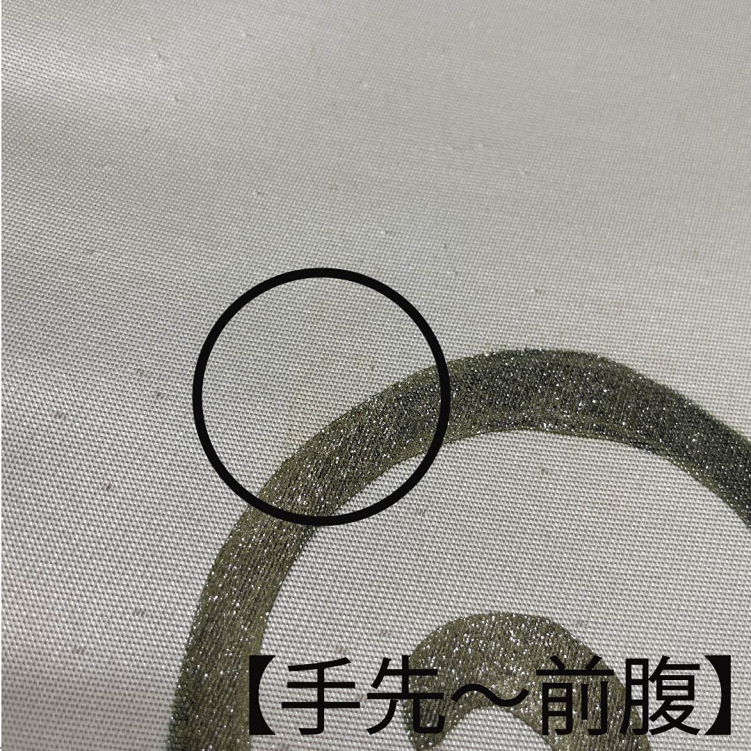 (未仕立)袋帯 正絹 胡粉色(ごふんいろ) 蝶 帯丈438cm Aランク ポイント柄 セミフォーマル 白系 1123011253311