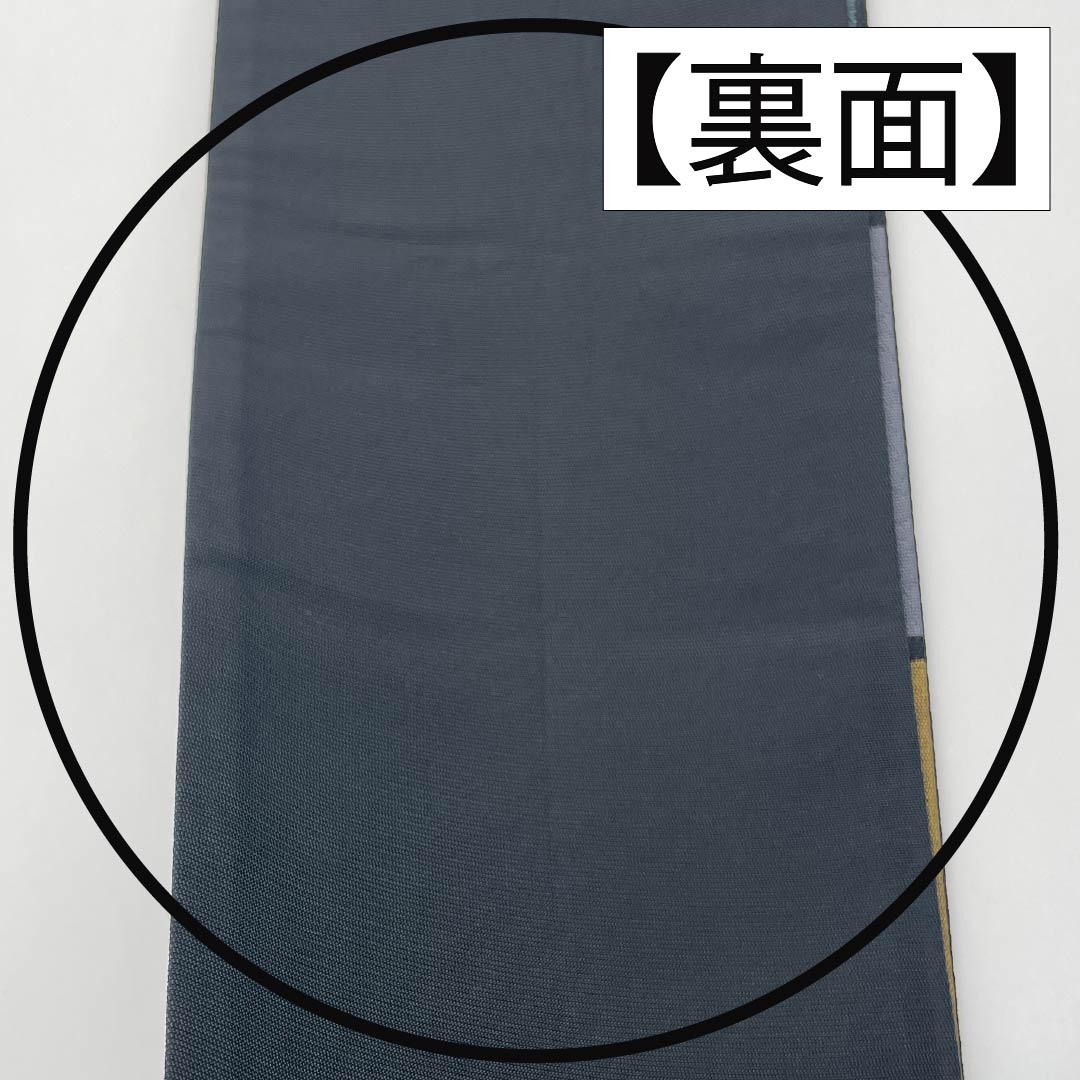 (未仕立)半幅帯 ポリエステル 帯丈386cm 源氏香 花柄 市松模様 古典柄 グラデーション系 Sランク 1125001572399