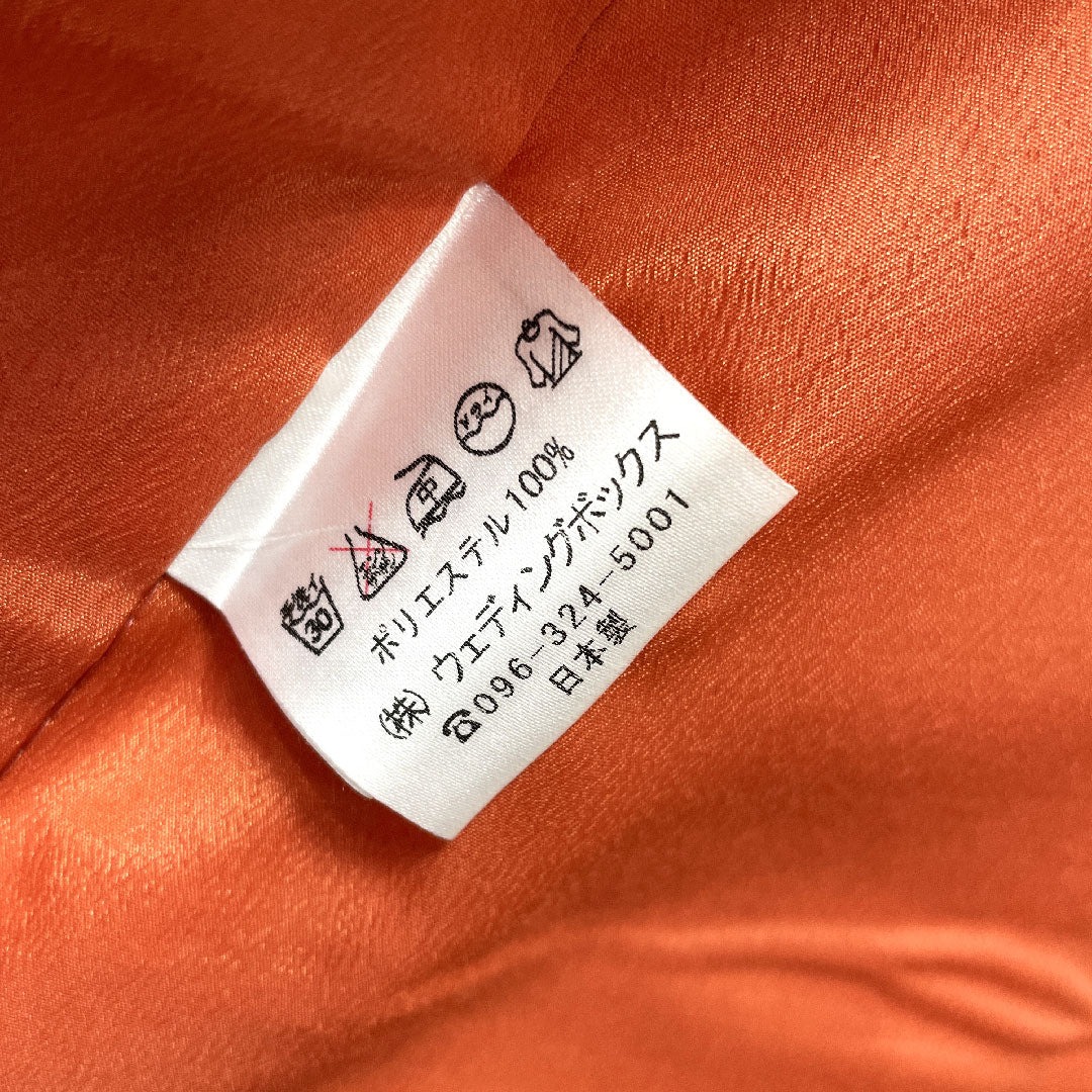 振袖 身丈170.5cm 裄丈67.5cm 袷 象牙色 洗える着物 椿 ポリ Sランク クリーム系 1113001272615