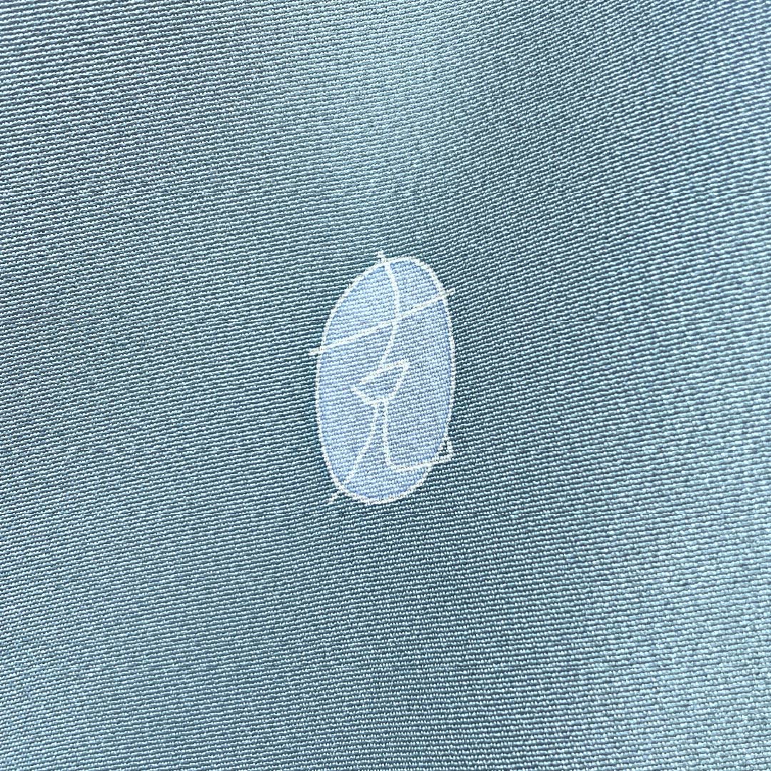 訪問着 正絹 Sランク 袷 身丈155.5cm 裄丈63cm 砧青磁色(きぬたせいじいろ) 加賀友禅 南克治 付下げ 花籠 しつけ糸付き 水色系 1112007312324