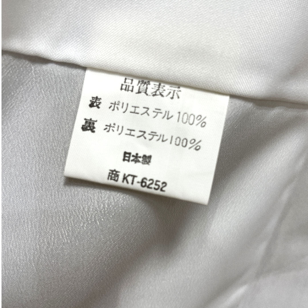 色無地 ポリエステル 黄櫨色 洗える着物 素無地 身丈164cm 裄丈65.5cm 袷 Sランク 黄系 1114000732423
