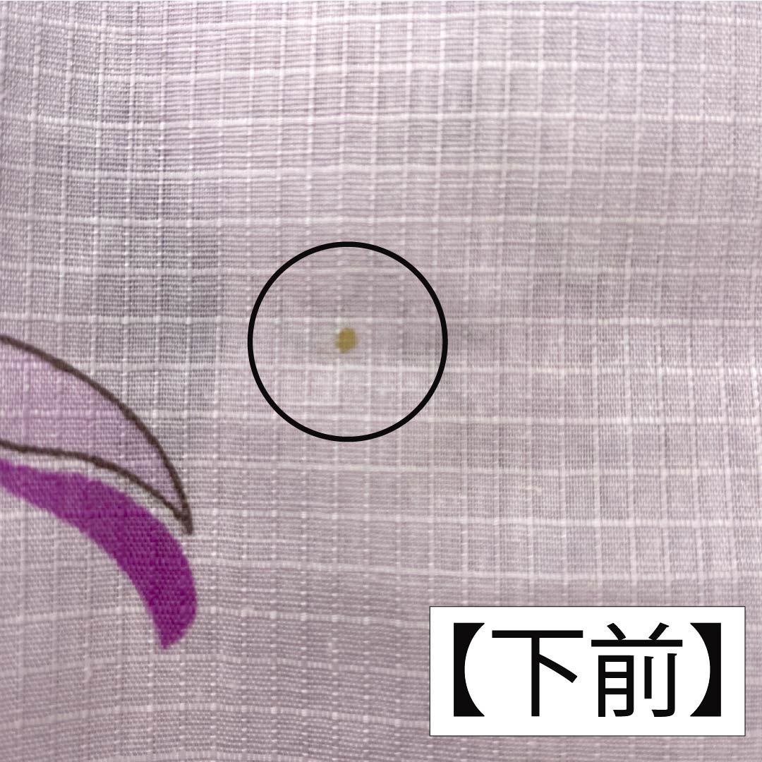 浴衣 木綿 身丈166cm 裄丈67.5cm Aランク 単衣 紫系 淡藤色(うすふじいろ) 牡丹 竹 1118006053520