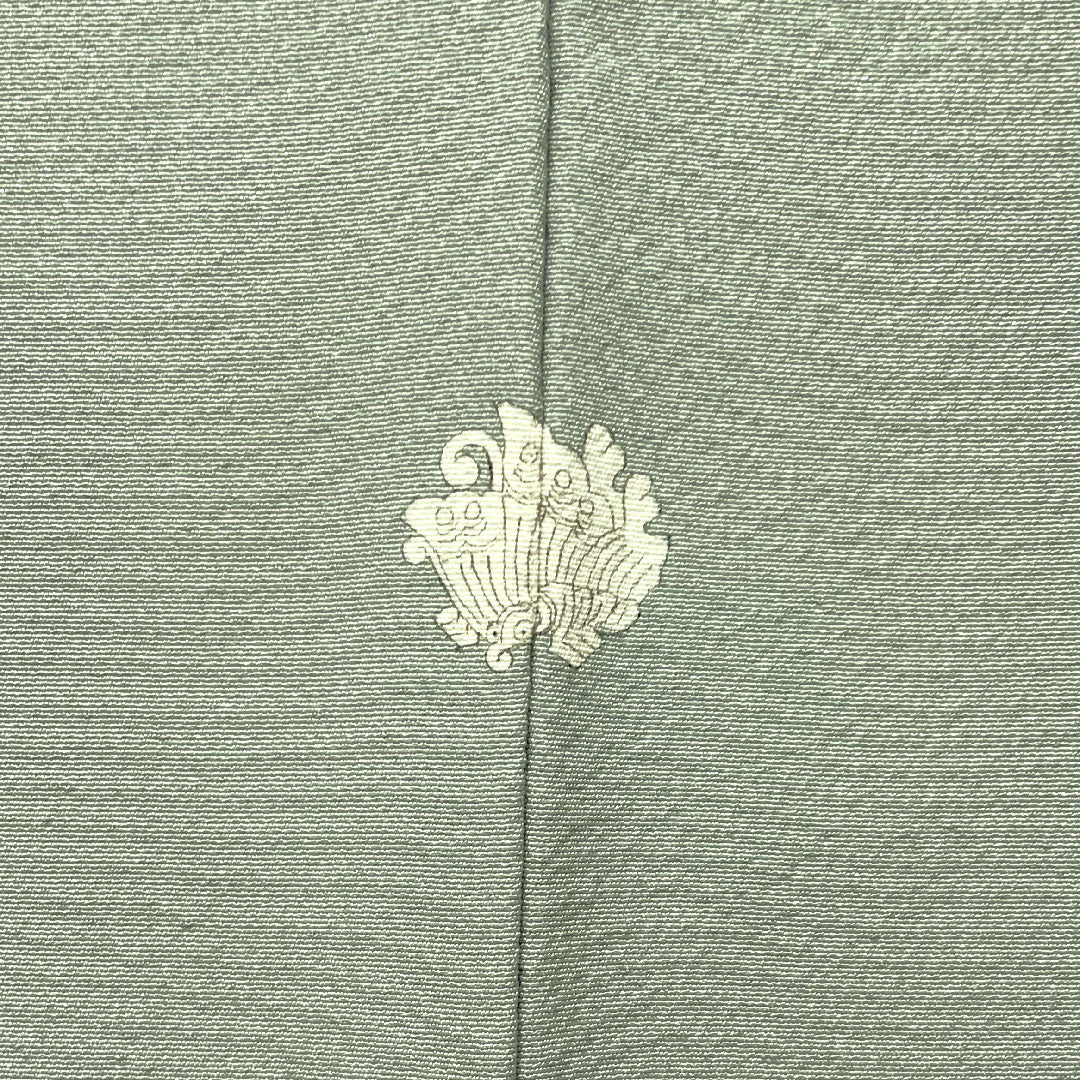 Plain color, pure silk, length 161.5cm, sleeve length 64.5cm, blue-and-white porcelain color, plain color, swallowtail butterfly, lined, S rank, gray 1114001482422