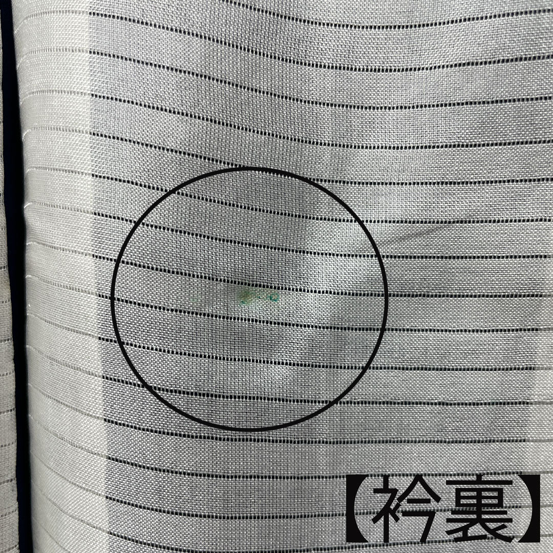 夏物 正絹 色無地 身丈153.5cm 裄丈62.5cm 紺桔梗色(こんききょういろ) 竹 しつけ糸付き 未使用品 紗 Sランク 紺系 1132000622218