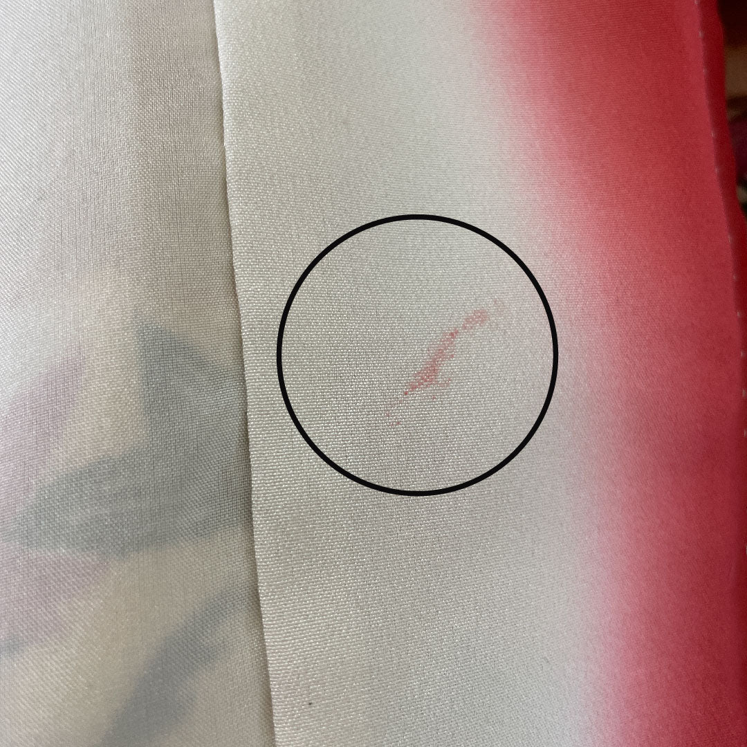 Komon, pure silk, length 160cm, sleeve length 67cm, lined, lacquered, Kyoto Bingata, pine, bamboo, plum and crane, S rank, cream color, 1115003552415