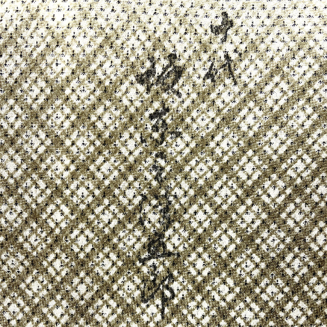 Homongi (formal kimono) made of pure silk, single layer, length 156.5cm, sleeve length 63.5cm, white-brown, by artist, bamboo, pearl-tone finish, Bando Mitsugoro, S rank, beige, 1112006022325