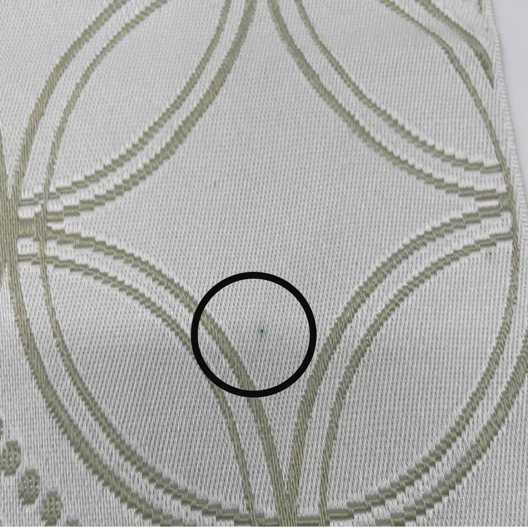 半幅帯 ポリエステル 帯丈396cm 卯の花色(うのはないろ) 七宝つなぎ 古典柄 矢羽根 薄梅鼠色(うすうめねずいろ) リバーシブル グレー系 Sランク 1125001512322