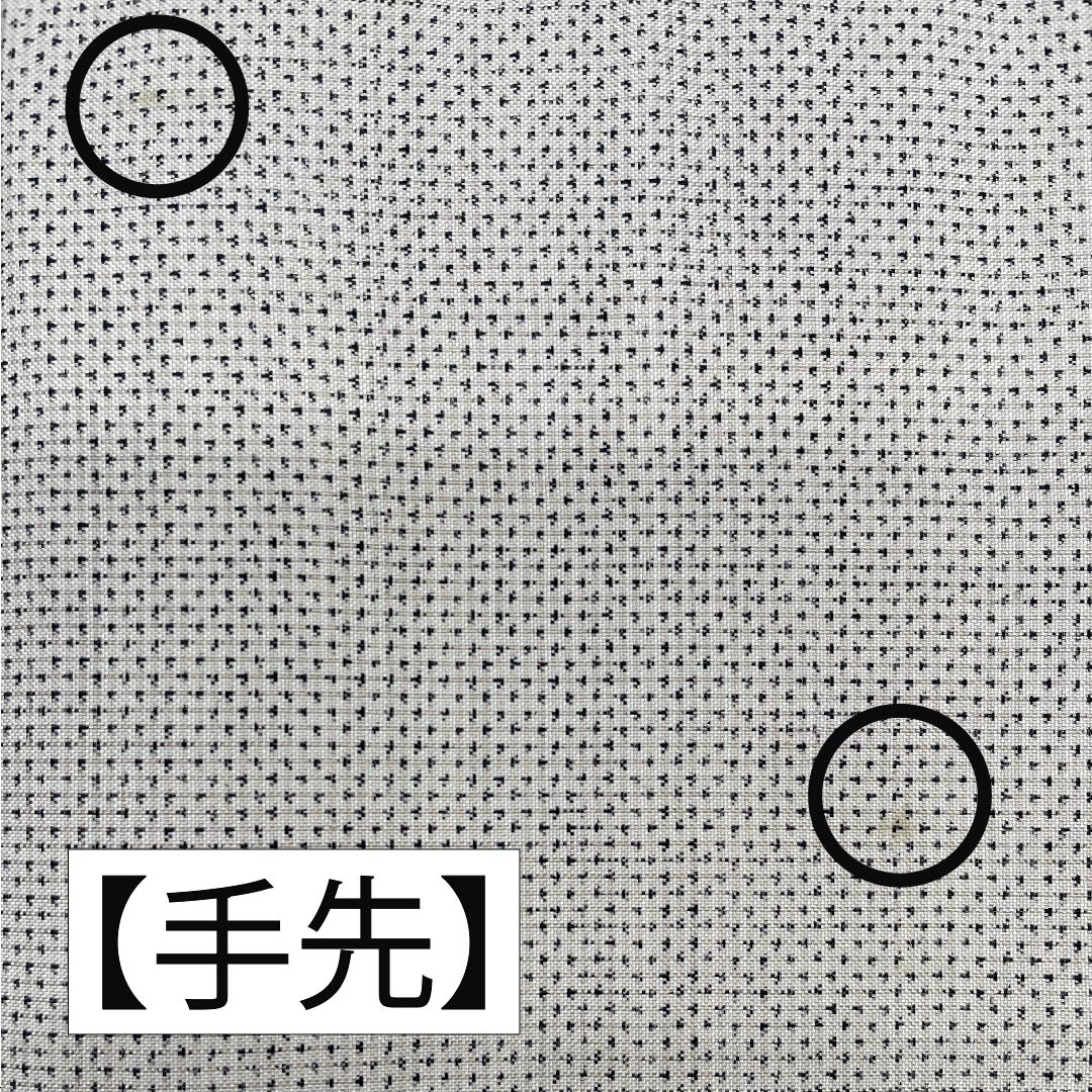 名古屋帯 正絹 灰白色色(かいはくしょくいろ) 辻ヶ花模様 白大島 古典柄 帯丈353cm Aランク ポイント柄 カジュアル 白系 1124006313311 名古屋仕立て
