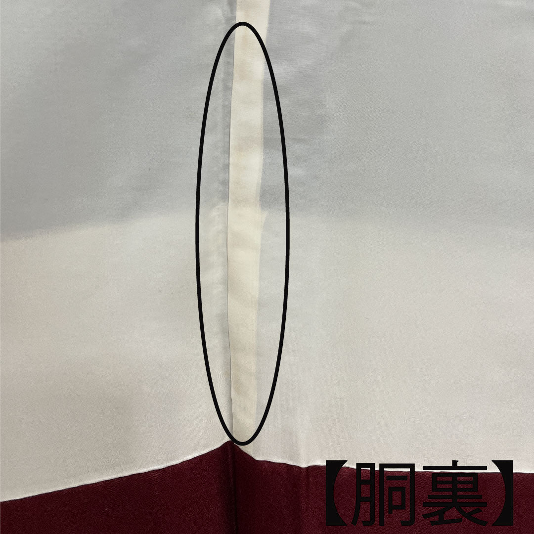 紬 正絹 身丈157.5cm 裄丈63cm お召 花模様 Aランク 袷 黒系 1116001703310