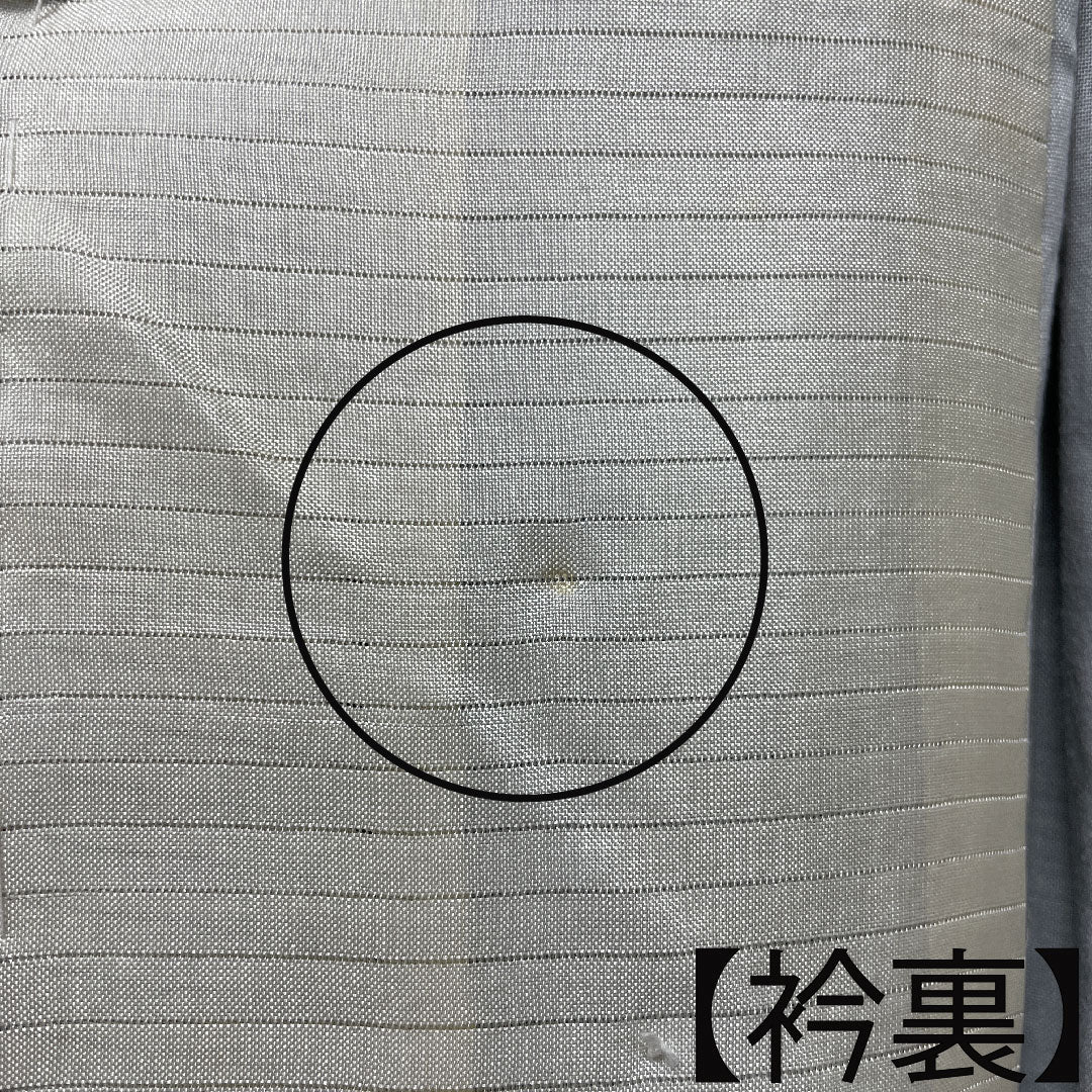 紬 正絹 身丈151.5cm 裄丈62cm 紅葉 Aランク 単衣 黒系 1116003153210