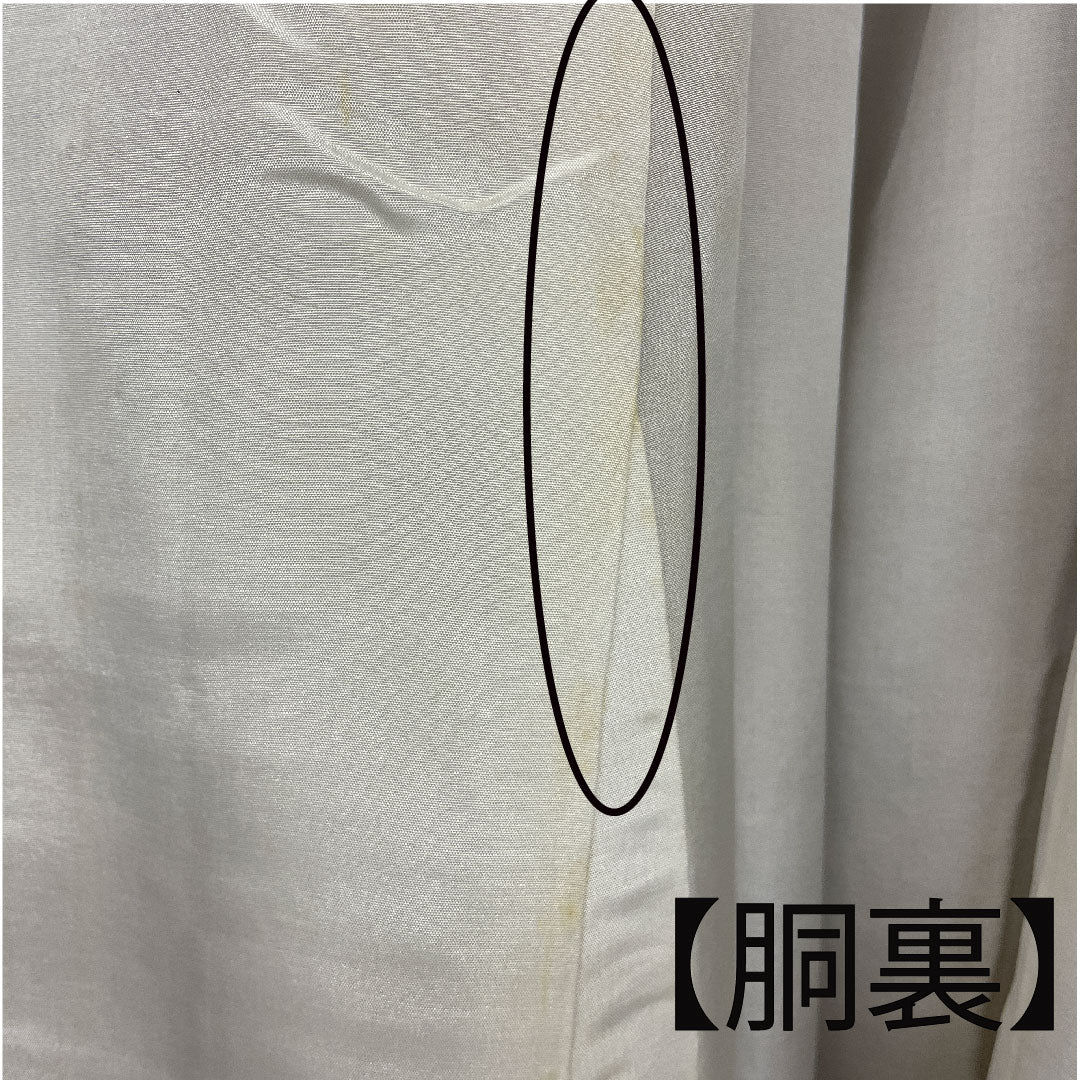小紋 身丈162cm 裄丈63cm 袷 南部幸雄 籠目に野菜模様 正絹 Aランク 茶系 1115000603314