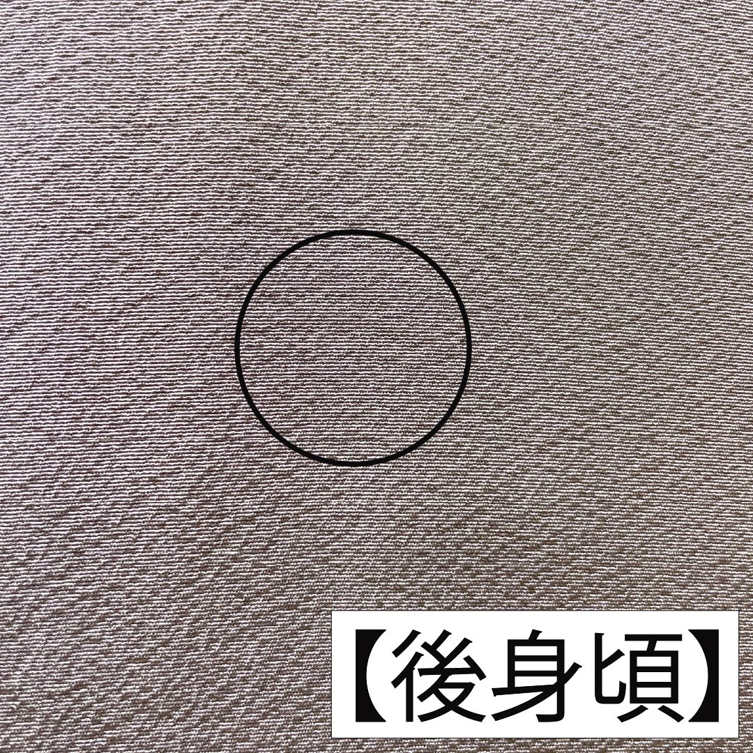 色無地 正絹 Aランク 身丈158cm 裄丈67cm 梅鼠色(うめねずいろ) 浜ちりめん 素無地 一つ紋 袷 紫系 1114002993320