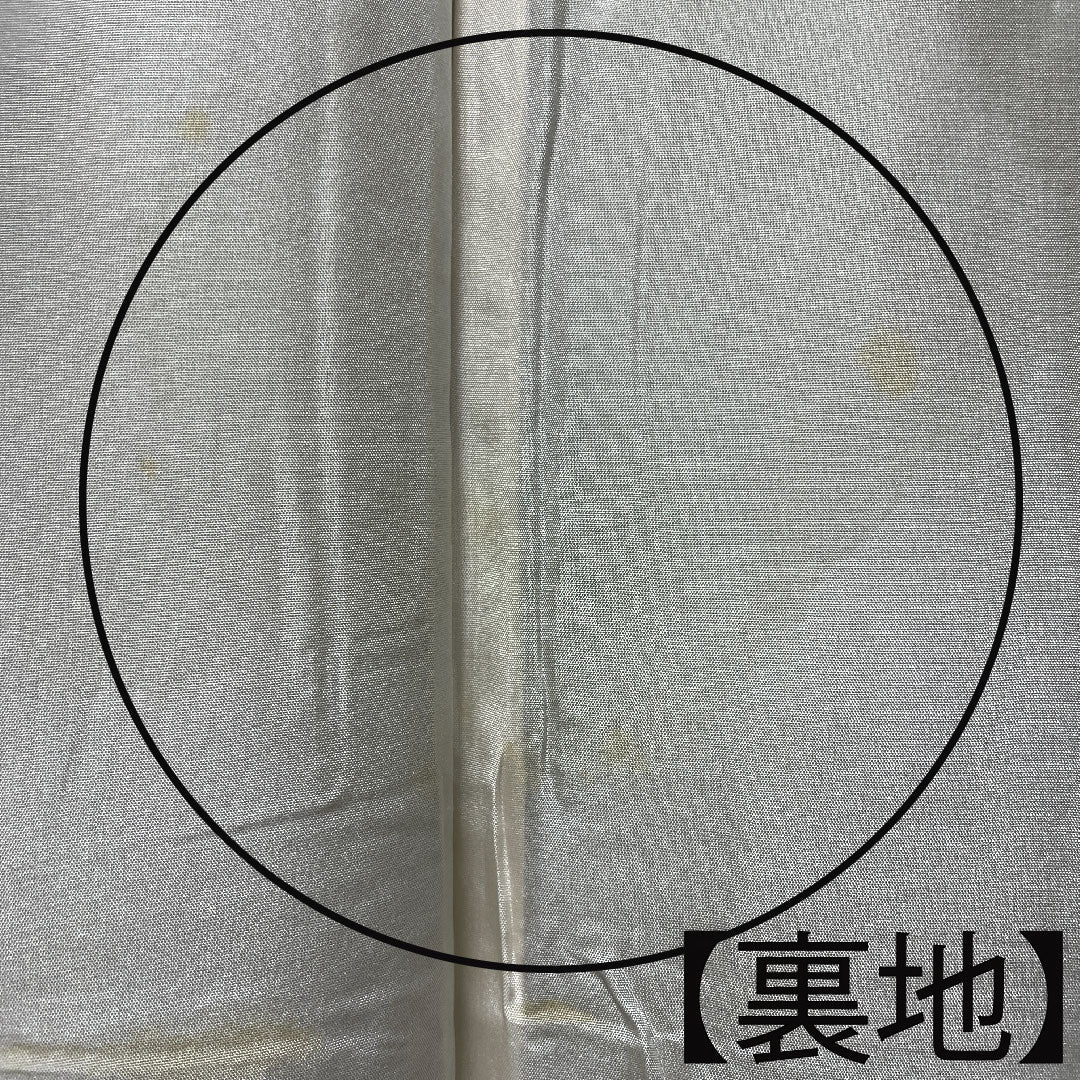 Homongi, pure silk, lined, length 164.5cm, sleeve length 65cm, wax color, pongee fabric, wave, A rank, beige, 1112003003425