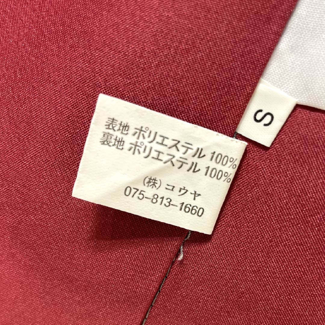 小紋 ポリエステル Sランク 身丈161.5cm 裄丈64cm 袷 抽象模様 洗える着物 モノトーン 1115007492427