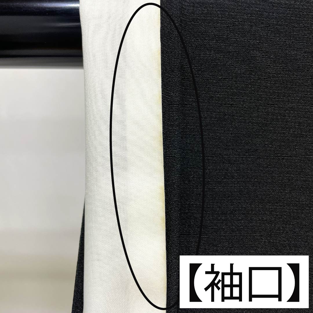 黒留袖 正絹 Aランク 身丈166.5cm 裄丈66.5cm 袷 京友禅 時代人物風景模様 五つ紋 木瓜 比翼付き 五つ紋 黒系 1111002353510