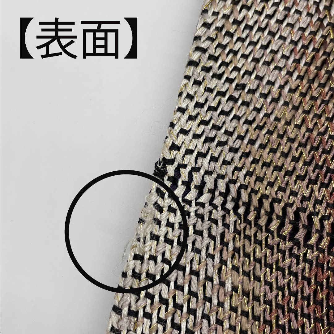 袋帯 グラデーション 幾何学模様 帯丈450cm 正絹 Sランク 全通 セミフォーマル グラデーション系 1123007222399