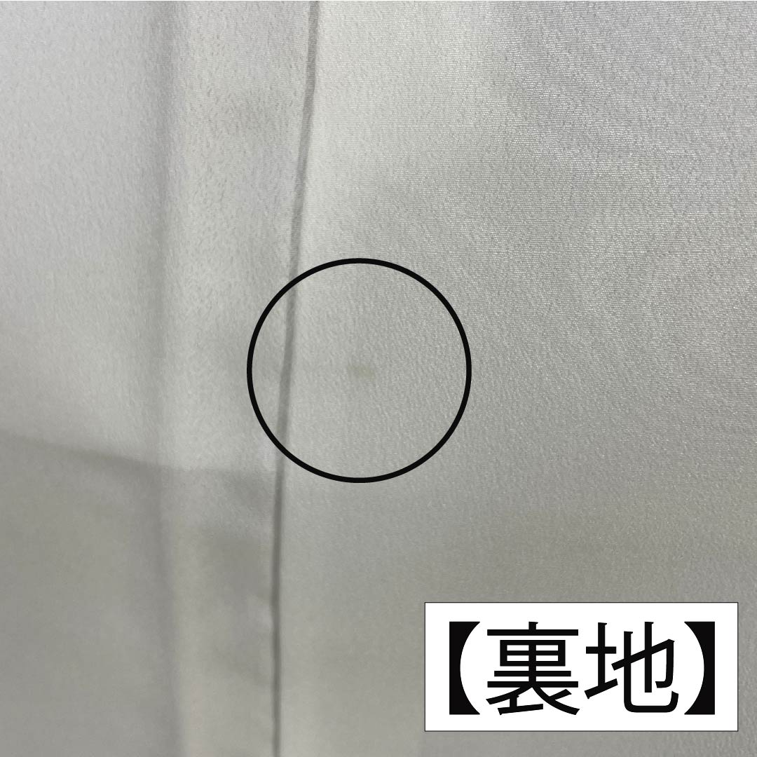 小紋 ポリエステル 身丈161cm 裄丈64.5cm 袷 鈍紫色(にぶむらさきいろ) 洗える着物 抽象模様 Sランク グレー系 1115005982422