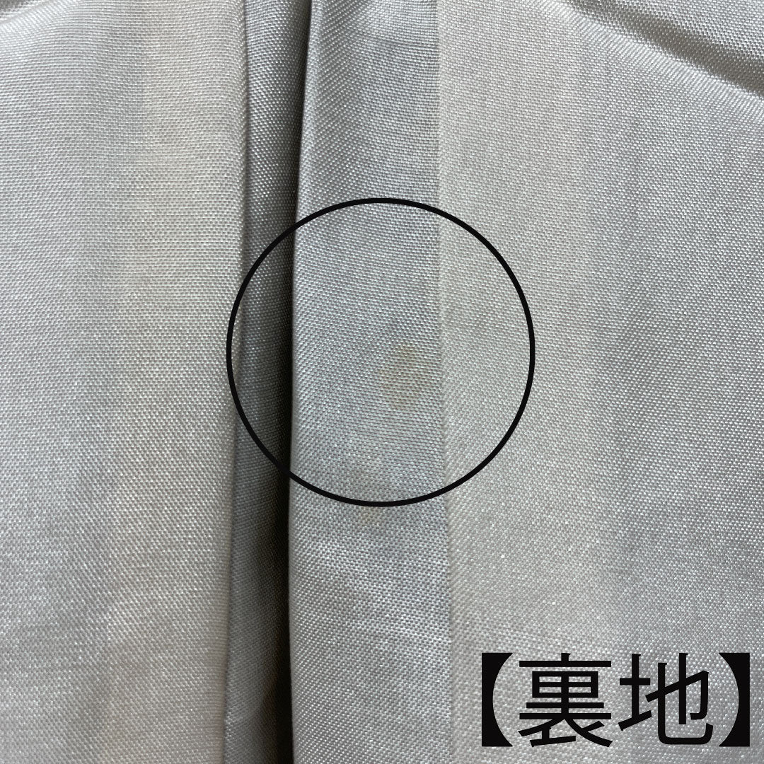 大島紬 正絹 身丈157.5cm 裄丈64.5cm 蕎麦切色 緯総絣 風景模様 Aランク 袷 ベージュ系 1116002883325