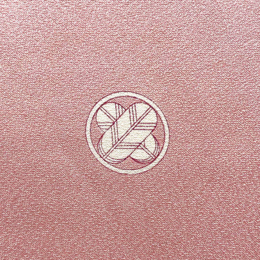 彩色留袖、纯丝、长度 154.5 厘米、袖长 62.5 厘米、衬里、淡红色、京友禅、仙鹤、三个徽章、不同的鹰羽、S 级、三个徽章、粉红色、1111001232213