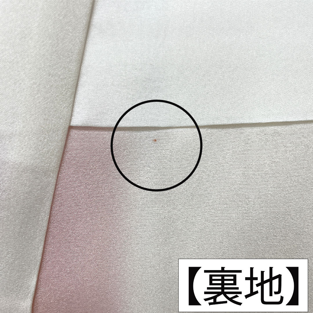 訪問着 正絹 袷 身丈161.5cm 裄丈63cm 乙女色(おとめいろ) 京友禅 草花模様 Sランク ピンク系 1112005312413