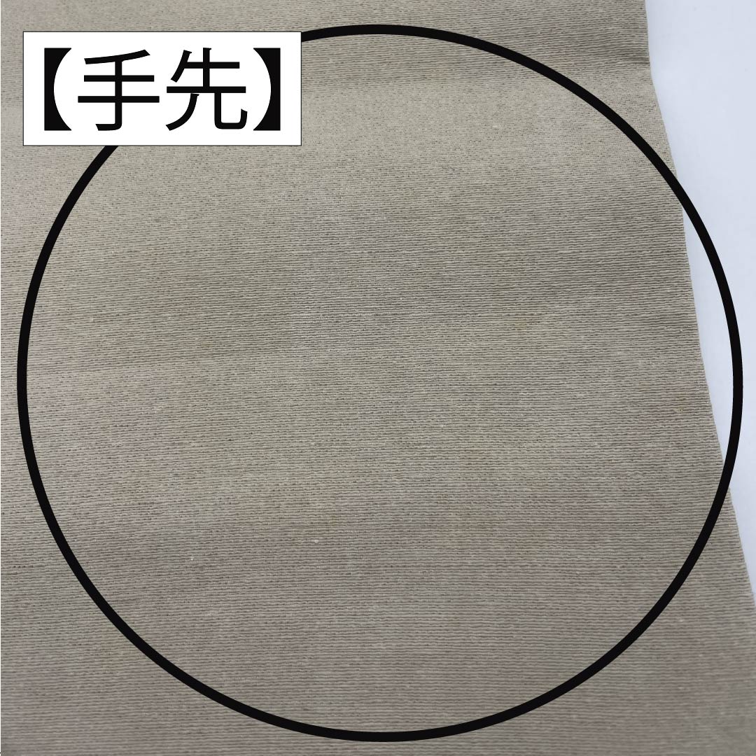 名古屋帯 正絹 Bランク 絹鼠色(きぬねずいろ) 型染 紅型調 牡丹 帯丈347cm 六通 カジュアル グレー系 1124010484322 名古屋仕立て