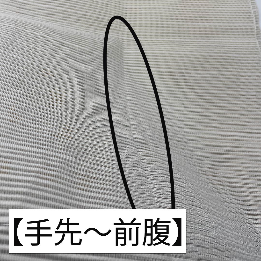 名古屋帯 正絹 生成り色(きなりいろ) 夏帯 竹垣 比翼仕立て 帯丈370cm Sランク ポイント柄 フォーマル クリーム系 1124008322315 松葉仕立て