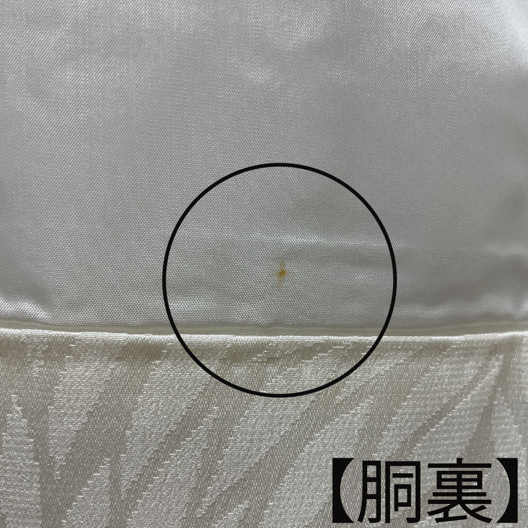 長襦袢 正絹 身丈142cm 裄丈66.5cm 袷 フォーマル 菊 Sランク クリーム系 1129000472615