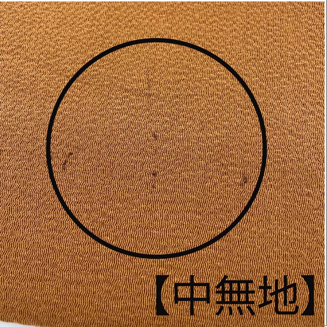 名古屋帯 赤白橡色 亜麻色 花模様 壁糸 帯丈368cm 正絹 Aランク ポイント柄 カジュアル 茶系 1124003723314 名古屋仕立て