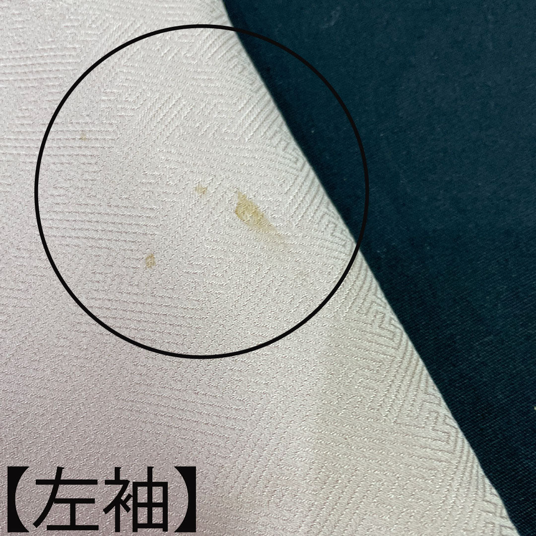 訪問着 正絹 袷 身丈159.5cm 裄丈65cm 退紅色 刺繡 部分絞り 花柄 Sランク ピンク系 1112003732313