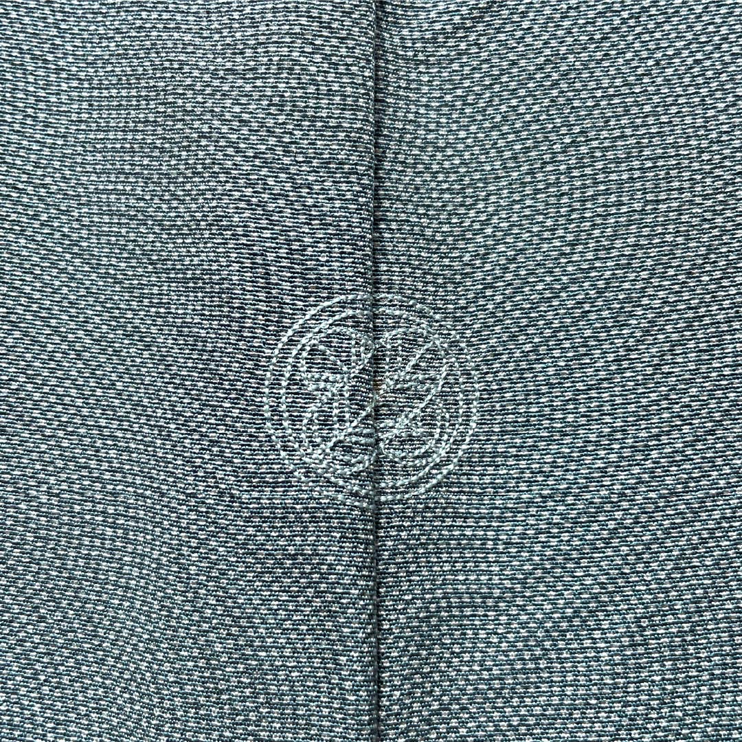 Komon, pure silk, length 165cm, sleeve length 63cm, lined, agarwood brown (tono chairo), Edo komon, one crest, circle with different hawk feathers, shark komon, A rank, gray, 1115005063522