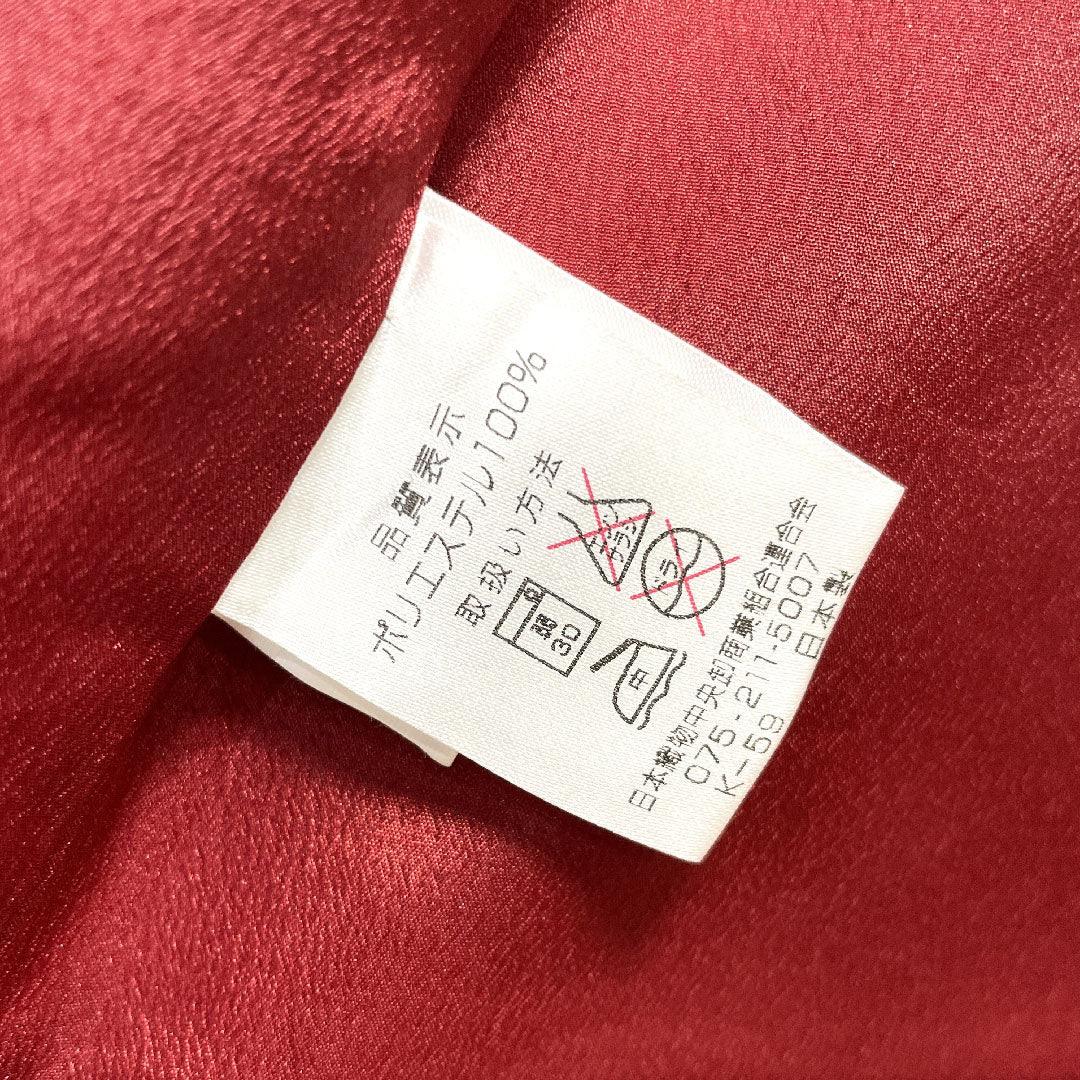 振袖 身丈168cm 裄丈68cm 袷 モノトーン 洗える着物 椿 ポリ Sランク 黒系 1113001392510