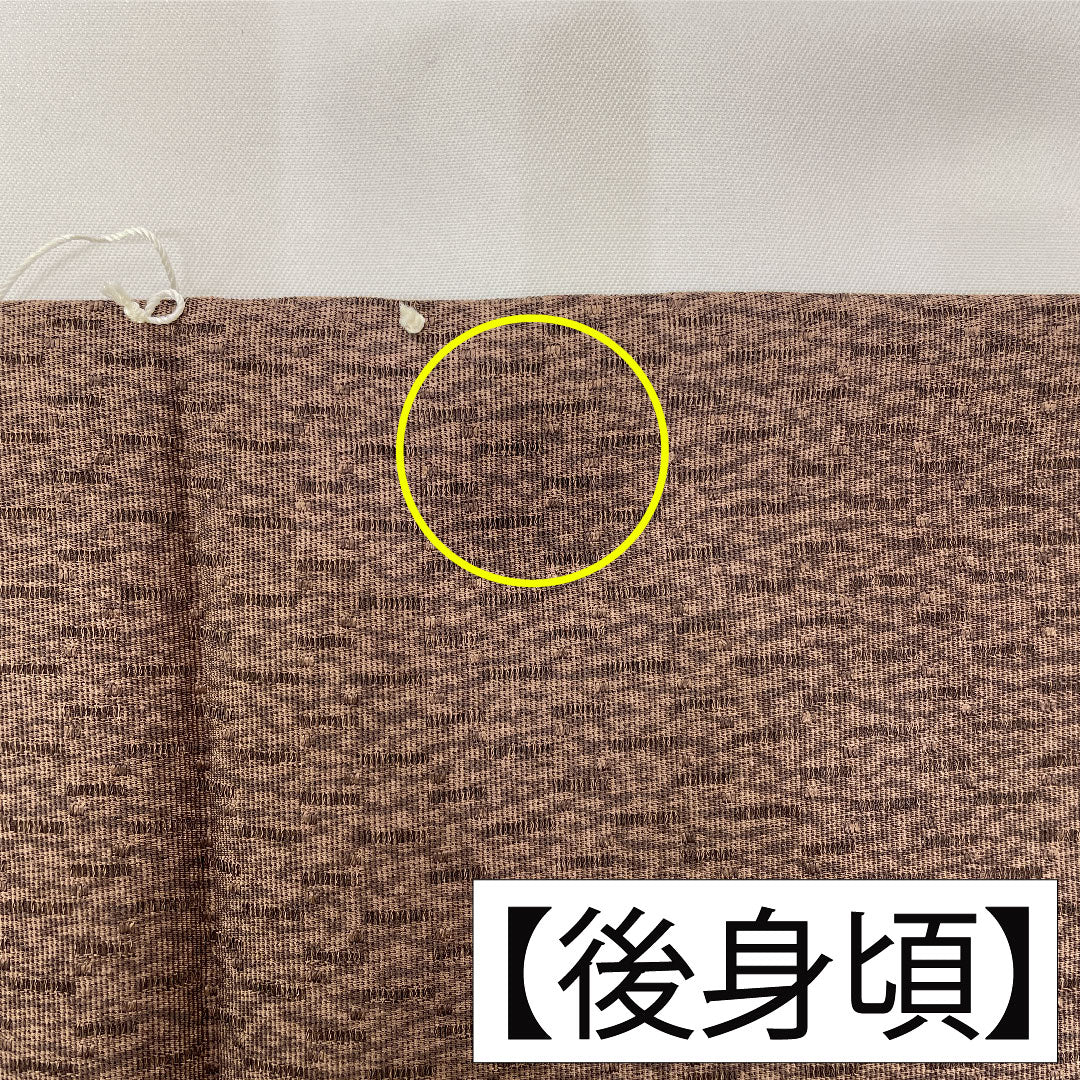 小紋 正絹 身丈167cm 裄丈65.5cm 袷 鼯鼠色(むささびいろ) 幾何学模様 Aランク 茶系 1115004733514