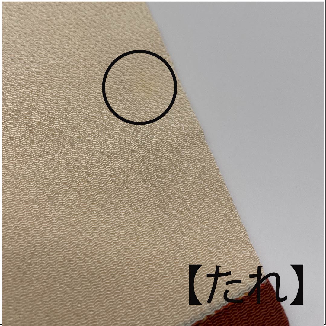 名古屋帯 生成り色 型染 草花模様 帯丈359cm 正絹 Aランク ポイント柄 カジュアル クリーム系 1124003623315 名古屋仕立て