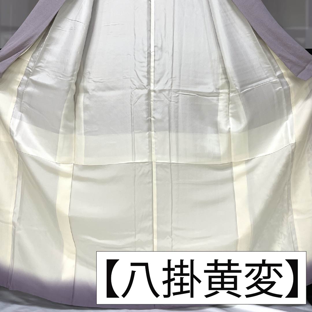訪問着 正絹 Sランク 袷 身丈165cm 裄丈64.5cm 蒲萄色(えびいろ) 京友禅 辻ヶ花 紫系 1112007222520