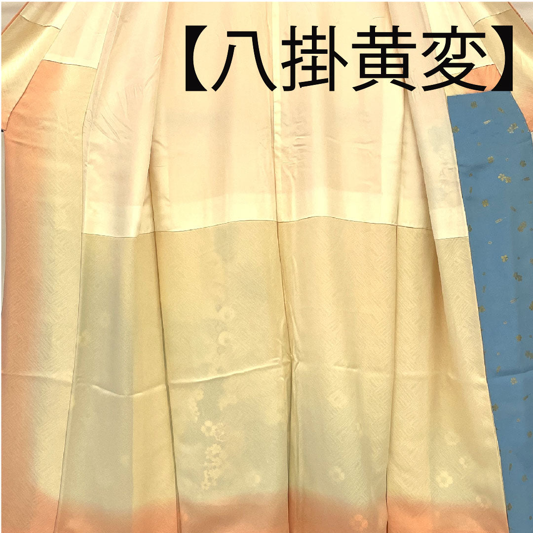 訪問着 袷 身丈160cm 裄丈66cm 京友禅 鳳凰 吉祥文様 正絹 Aランク ピンク系 1112001073413