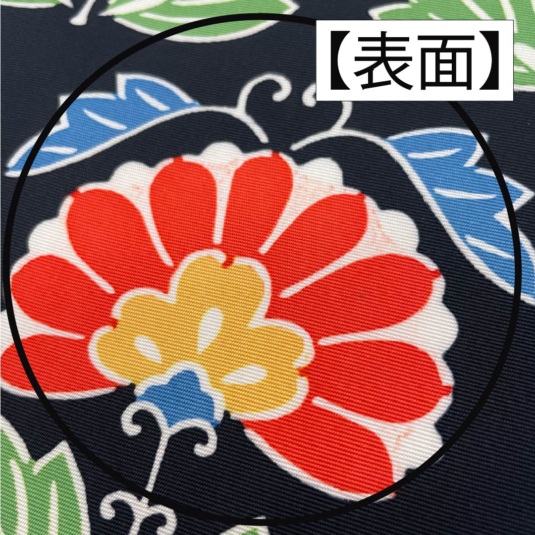 名古屋帯 正絹 Bランク 草花模様 染め帯 帯丈356cm 全通 カジュアル 黒系 1124010734310 名古屋仕立て