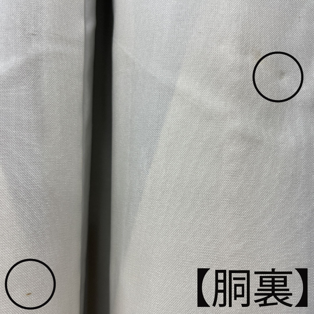 小紋 身丈158cm 裄丈63.5cm 袷 青褐色 抽象模様 正絹 Aランク 紺系 1115003493318