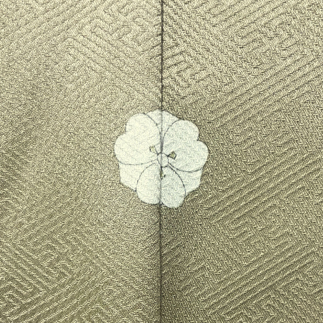 色留袖 正絹 身丈159cm 裄丈68cm 袷 亜麻色(あまいろ) 京友禅 風景模様 一つ紋 剣片喰 しつけ糸付き 未使用品 Sランク ベージュ系 1111001352325