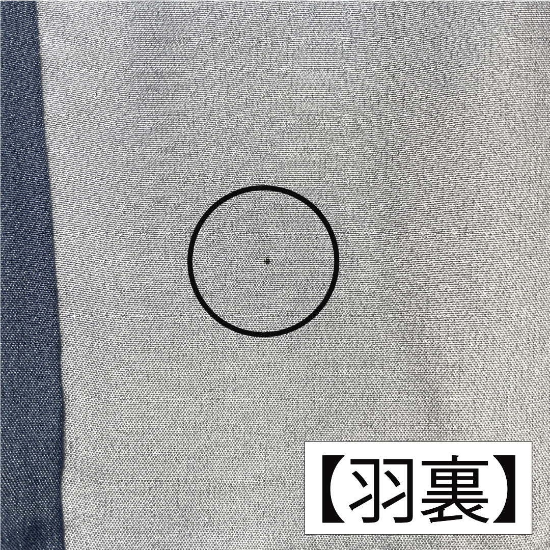 男物 正絹 Aランク 身丈101cm 裄丈73cm 濃紺色(のうこんいろ) ひげ紬 しつけ糸付き 紺系 1119001613118